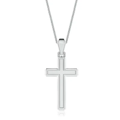 Angara Men's Cross Pendant In Metallic