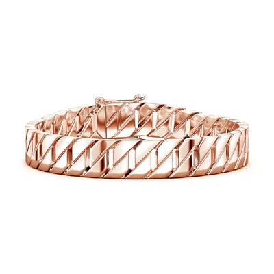 Angara Men's Octagon-shaped Link Chain Bracelet In Gold