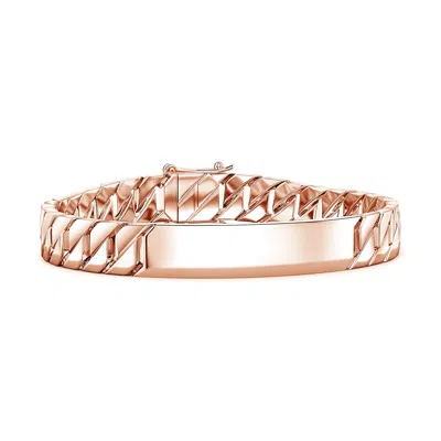 Angara Men's Octagon-shaped Link Id Bracelet In Gold