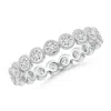 Angara Milgrain Bezel-set Diamond Eternity Wedding Ring In Platinum/h