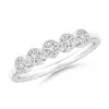 Angara Milgrain-edged Bezel Set Diamond Five Stone Ring In White Gold/h