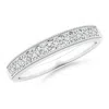 Angara Milgrain Outlined Channel-set Diamond Ten Stone Ring In White Gold/h