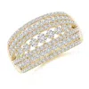 Angara Multi-row Graduated Diamond Broad Anniversary Ring In Yellow Gold/h