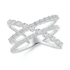 Angara Multi-shape Diamond Crossover Ring In White Gold/h