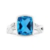 Angara Nature Inspired Gia Certified Bezel-set Cushion Swiss Blue Topaz Solitaire Ring In White Gold/swiss Blue