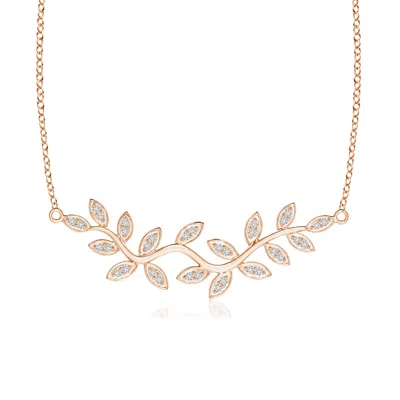 Angara Nature Inspired Leaf And Vine Pave-set Diamond Necklace In Gold