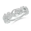 Angara Nature Inspired Round Diamond Vine Ring In White Gold/h