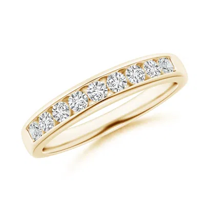 Angara Nine Stone Channel-set Diamond Wedding Ring In Gold