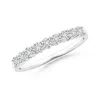 Angara Nine Stone Shared Prong-set Diamond Wedding Ring In White Gold/h