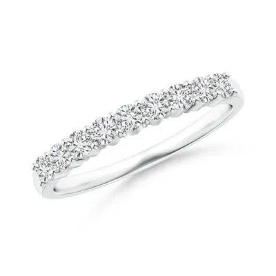 Angara Nine Stone Shared Prong-set Diamond Wedding Ring In Gold