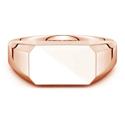 Angara Octagonal Men's Signet Ring In Gold