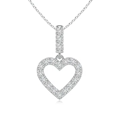 Angara Open Heart Diamond Pendant