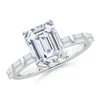 Angara Orient Express Lab-grown Emerald-cut Diamond Solitaire Ring In White Gold/f-g