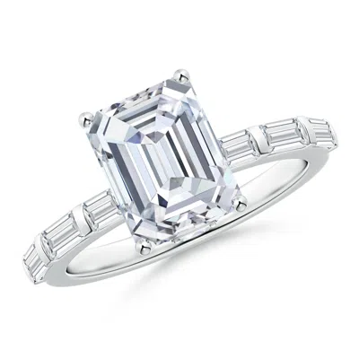 Angara Orient Express Lab-grown Emerald-cut Diamond Solitaire Ring In Metallic
