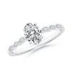 Angara Oval Diamond Engagement Ring With Marquise Accents In White Gold/h