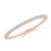 Angara Pave-set Diamond Classic Comfort Fit Wedding Ring In Rose Gold/h