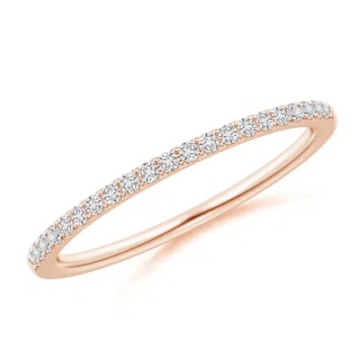 Angara Pave-set Diamond Classic Comfort Fit Wedding Ring In Gold