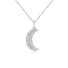 Angara Pave-set Diamond Crescent Moon Pendant In White Gold/h