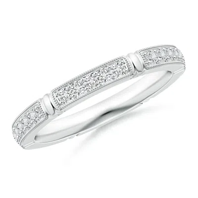 Angara Pave-set Diamond Eternity Stackable Ring In Metallic