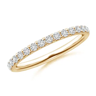 Angara Pave-set Diamond Half Eternity Classic Wedding Ring In Gold