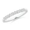 Angara Pave-set Diamond Heart Wedding Ring In Platinum/g