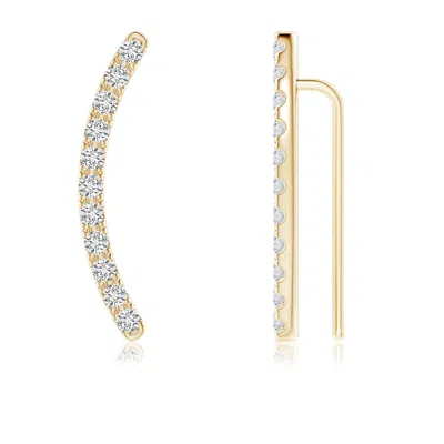 Angara Pave-set Diamond Linear Ear Climber In Gold