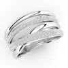 Angara Pave-set Diamond Multi-row Ring