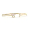 Angara Pave-set Diamond Star And Moon Flex Bangle In Yellow Gold/h