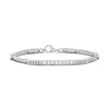 Angara Pave-set Diamond Station Curb Chain Bracelet In White Gold/g