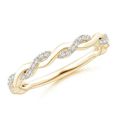 Angara Pave-set Diamond Twist Ring For Her In Gold