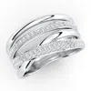 Angara Pave-set Lab-grown Diamond Multi-row Ring