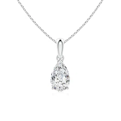 Angara Pear-shaped Diamond Solitaire Pendant In Metallic