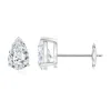 Angara Pear-shaped Diamond Solitaire Stud Earrings In White Gold/g