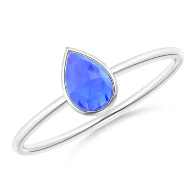 Angara Pear-shaped Tanzanite Solitaire Ring
