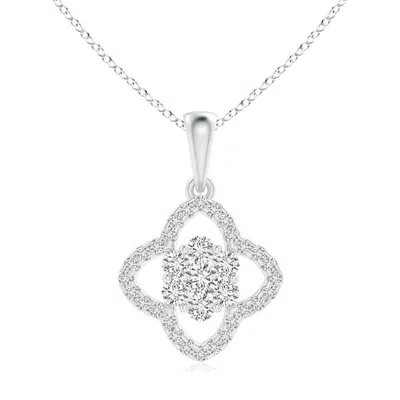 Angara Pressure-set Diamond Cluster Clover Pendant