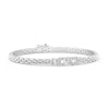 Angara Princess & Baguette Diamond Rectangle Link Bracelet In White Gold/h