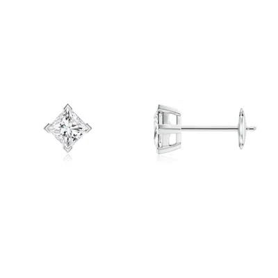 Angara Princess-cut Diamond Stud Earrings In Metallic