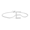 Angara Prong-set Diamond Capital "e" Initial Bracelet In White Gold/h