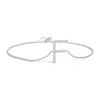 Angara Prong-set Diamond Capital "f" Initial Bracelet In White Gold/g