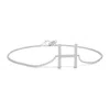 Angara Prong-set Diamond Capital "h" Initial Bracelet In White Gold/h