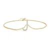 Angara Prong-set Diamond Capital "j" Initial Bracelet In Yellow Gold/g