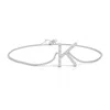Angara Prong-set Diamond Capital "k" Initial Bracelet In White Gold/g