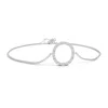 Angara Prong-set Diamond Capital "o" Initial Bracelet In White Gold/g
