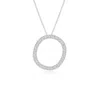 Angara Prong-set Diamond Capital "o" Initial Pendant In White Gold/h