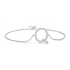 Angara Prong-set Diamond Capital "q" Initial Bracelet In White Gold/h