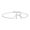 Angara Prong-set Diamond Capital "r" Initial Bracelet In White Gold/h