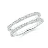 Angara Prong-set Diamond Double Ring In White Gold/g