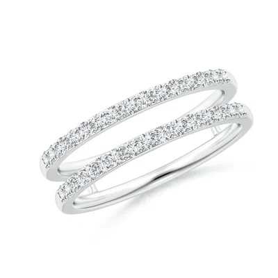 Angara Prong-set Diamond Double Ring In White