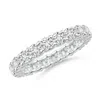 Angara Prong Set Diamond Full Eternity Wedding Ring In Platinum/h
