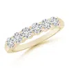 Angara Prong Set Diamond Half Eternity Wedding Ring For Her In Yellow Gold/h